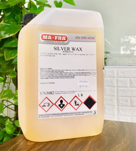 Hóa chất wax làm bóng bề mặt sơn SILVER WAX can nhựa 6L