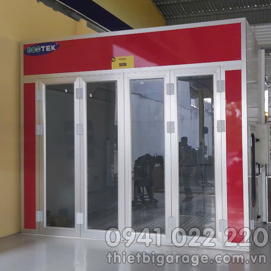 Phòng sơn sấy bằng đèn hồng ngoại