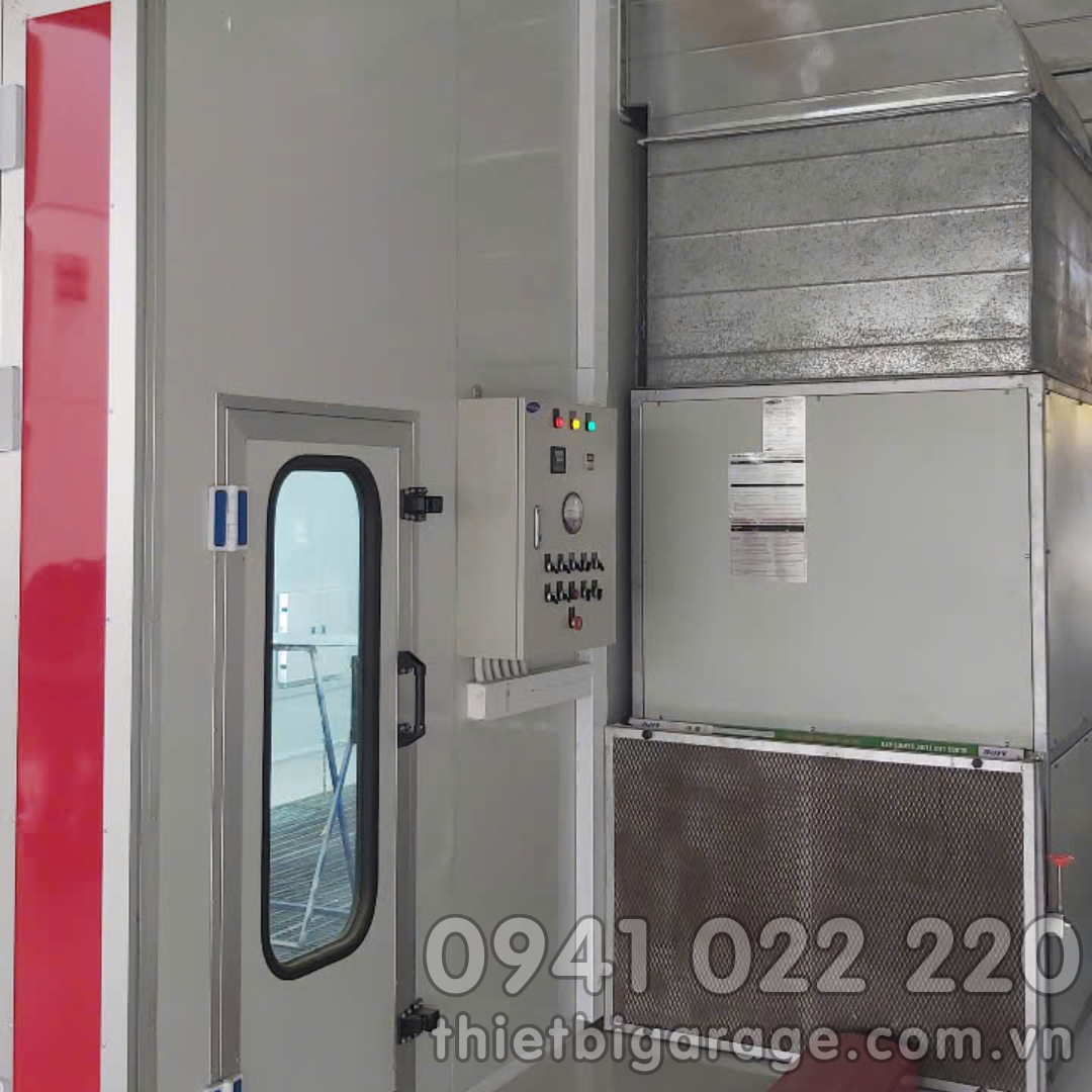 Phòng sơn sấy bằng đèn hồng ngoại
