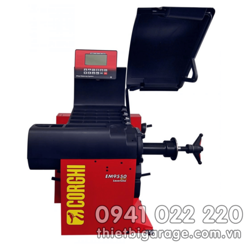 Máy cân bằng lốp EM 9550C PLUS LASERLINE – Cân mâm ô tô chính xác, hiệu suất cao