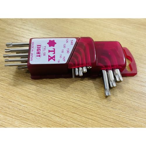 Bộ Lục Giác Bông 8 Chi Tiết Eight TXL-S8 | Made In Japan Bộ khóa lục giác bông hoa thị chữ L dải size T8-T40 cao cấp Eight TXL-S8 chính hãng Made in Japan