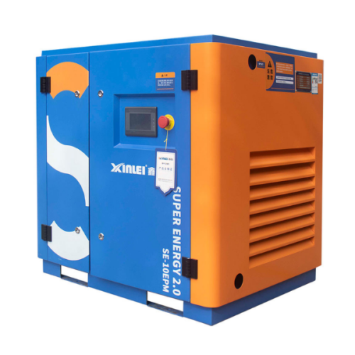 Máy nén khí trục vít biến tần nam châm vĩnh cửu làm mát bằng dầu Xinlei SE-20EPM công suất 15Kw 20HP dòng Super Energy chính hãng