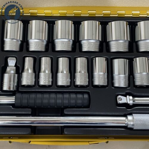 Bộ Khẩu Tay Vặn 1/2" Kowa KLK-2-1A Nhật Bản (25 Chi Tiết) Trọn bộ hộp thép đựng bộ khẩu tay vặn một phần hai inch hai mươi lăm chi tiết mã hiệu KLK hai gạch một A thương hiệu Kowa Seiki chính hãng Nhật Bản cho thợ sửa chữa ô tô xe máy phân phối tại thietbigarage.com.vn"