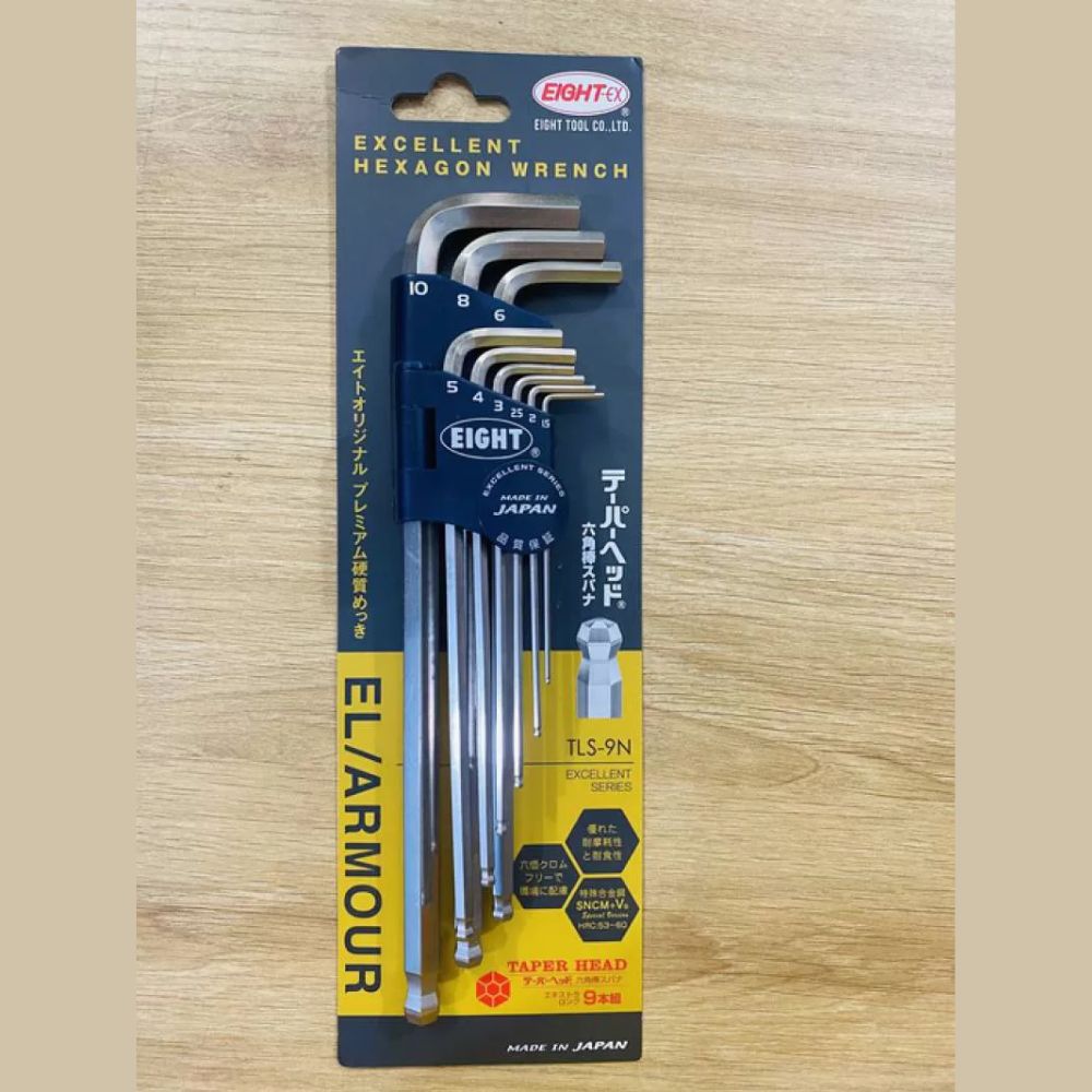 Bộ Lục Giác Đầu Bi EIGHT TLS-9N Nhật Bản (9 Chi Tiết) Giá Tốt