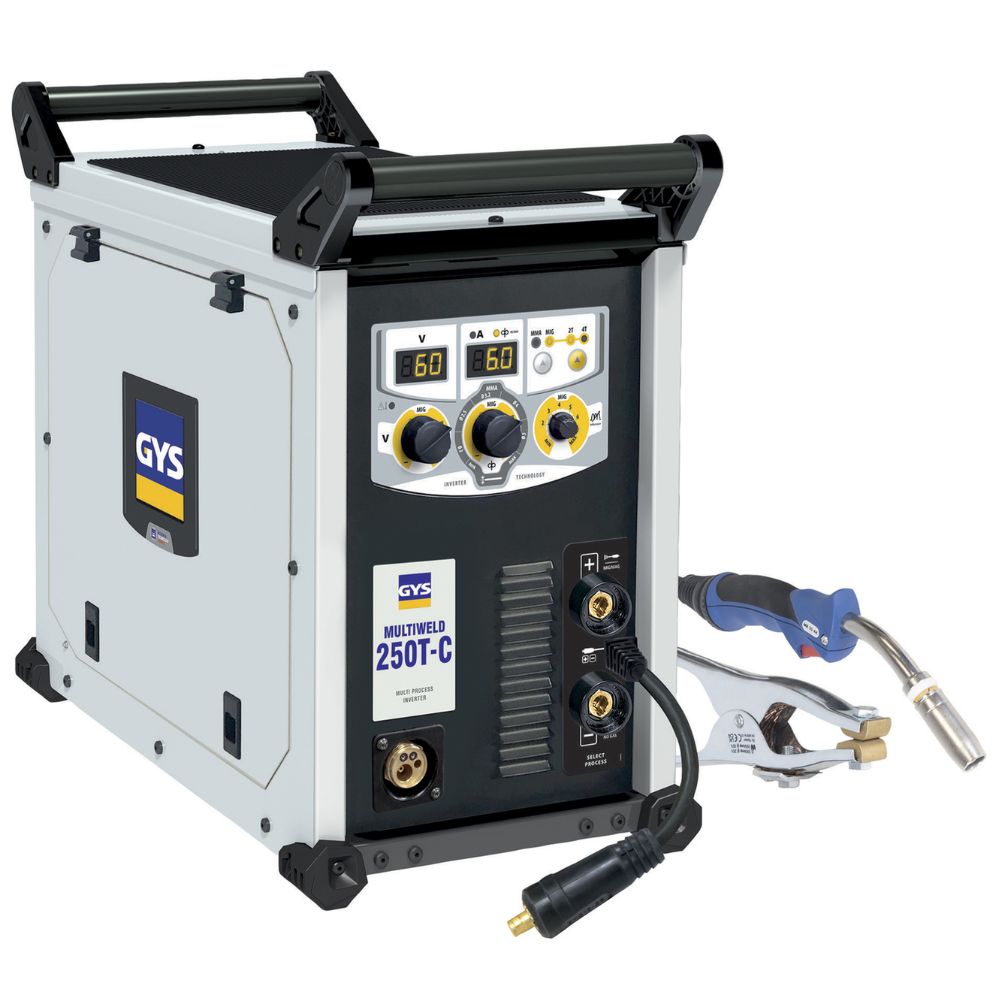 Máy Hàn Đa Năng Inverter MULTIWELD 250T-C (3 Pha) giao-dien-man-hinh-so-led-kep-hien-thi-dong-dien-va-dien-ap-may-han-multiweld