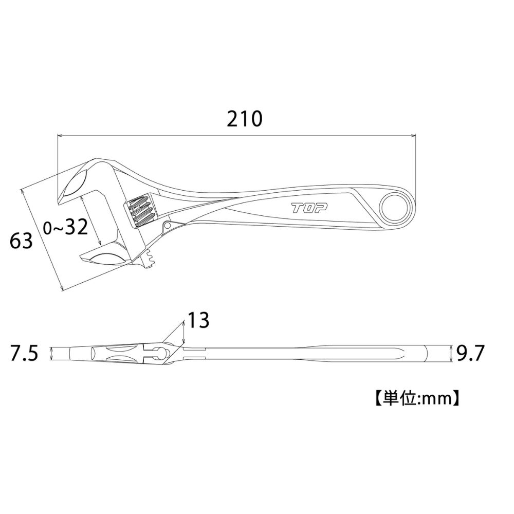 Mỏ Lết HM-32M Top Kogyo Chính Hãng Nhật Bản